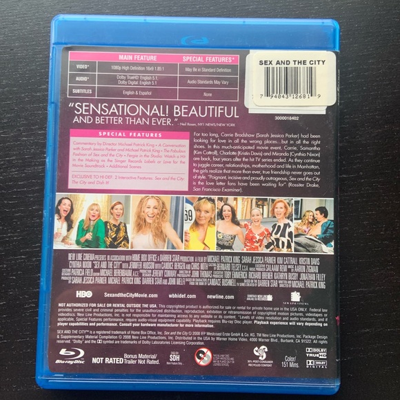 Blu Ray “Sex in the City” The movie , Extended Cut. - Picture 3 of 4